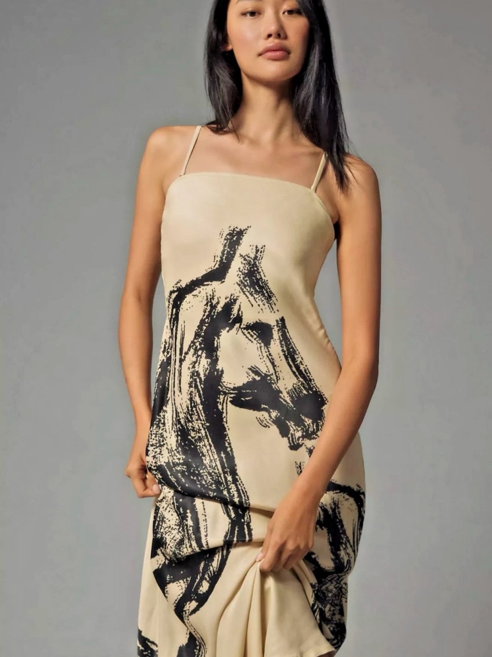 Anthropologie Condition Apply Chloe
STRAPLESS Maxi Slip Dress PONY Horse
Small